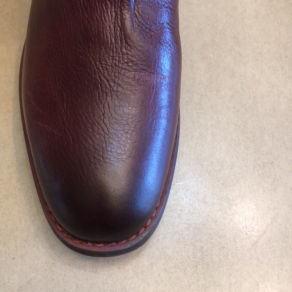 FRANCO SARTO Meyer Leather Tall Roding Boots Size 7.5 W Bordeaux $250 - Picture 8 of 16